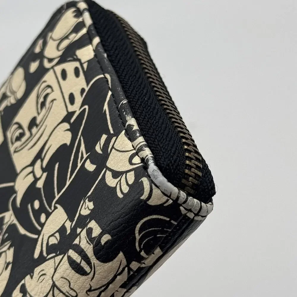 Loungefly Cuphead Mugman Wallet Zip Around Cartoon Print Womens Purse Handbag